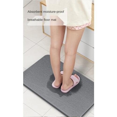Diatom Mud Absorbent Pad Seaweed Foot Mat Toilet Bathroom Entrance Non-Slip Home Quick-Drying Bathroom Kieselguhr Ground Pad