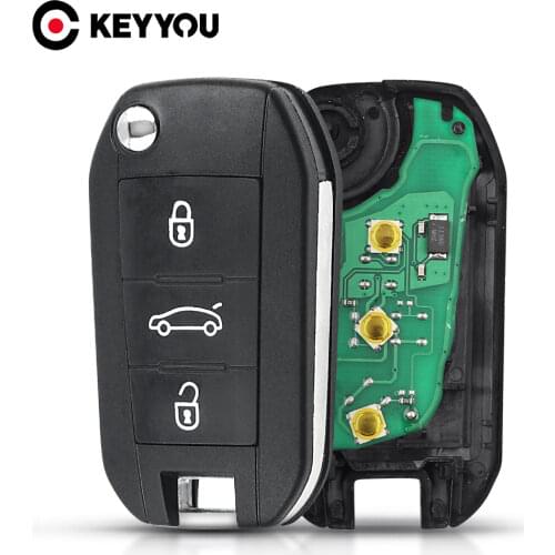 KEYYOU 434MHz ID46 For Peugeot 208 2008 301 308 5008 508 Hella For Citroen C4L Hella Flush HU83 VA2 Blade Car Remote Key