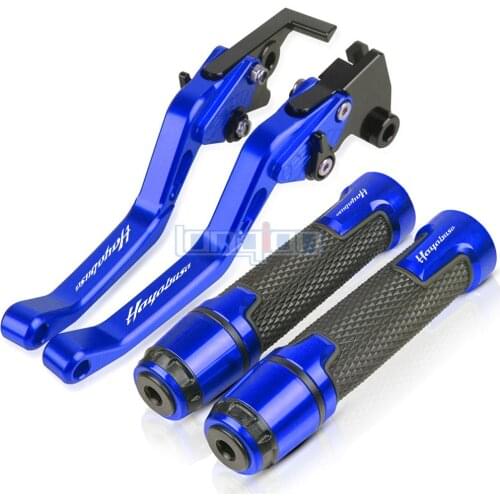 Motorcycle aluminum Accessories Handle Grips Handlebar Short Brake Clutch Lever For SUZUKI HAYABUSA 1999-2007 2000 2001 2002 03