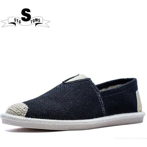 2018 new canvas mens shoes sneakers trend british breathable lazy pedals summer low classic Leisure Espadrilles man shoes 0075