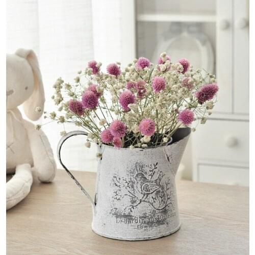 Wall potted flower metal flower pot to do the old retro vases shower spendthrift window table and home decoration