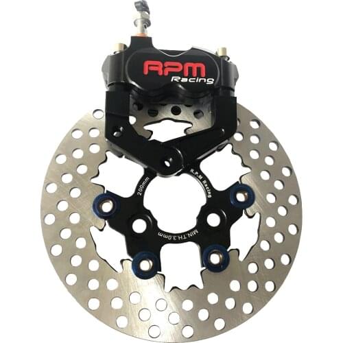 RPM CNC Electric Motorcycle Scooter Brake Calipers 200mm Disc Brake Pump Adapter Bracket For Yamaha Aerox BWS RSZ