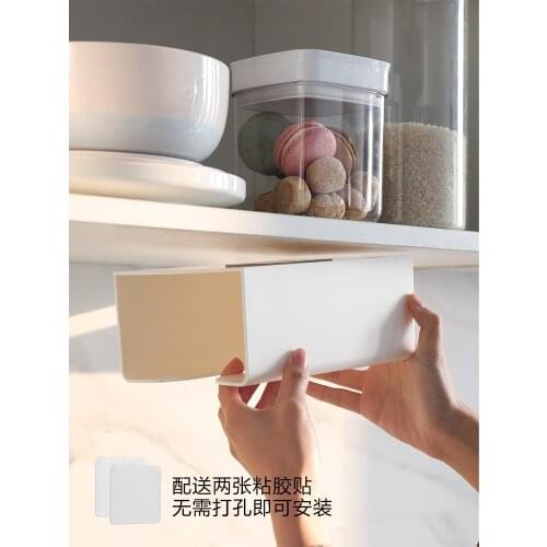 Household kitchen toilet plastic tissue box solid wood napkin tray simple fashion
