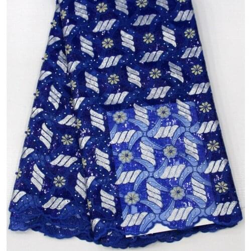 Latest Sequins Bead African Swiss Voile Lace Fabrics High Quality Swiss Voile Lace In Switzerland Nigeria French Lace Fabrics