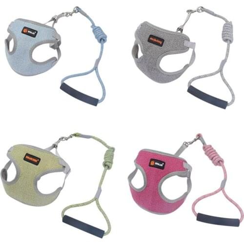 1PC Pet Dog Cat Harness Leash Breathable Pet Vest Comfortable Small Medium Cat Dog Chest Strap Secure Traction Rope Pet Supplies
