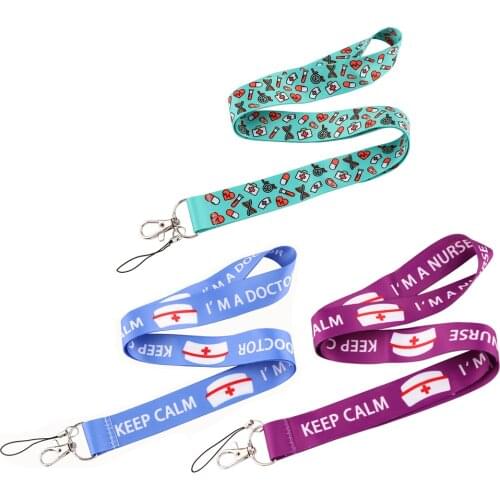 JF995 Medical Doctor Nurse Neck Straps Lanyards for Keys ID Card Passport Gym Cellphone USB Badge Holder DIY Hanging Rope