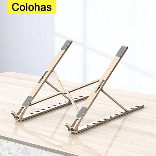 Foldable Laptop Table Stand Base Support Notebook Holder For Macbook Tablet Adjustable Lapdesk Computer Riser Notebook Stand