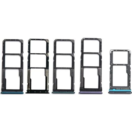 Slot Holder Dual For Redmi 9 9A 9C 9T Redmi9 SD SIM Card Tray Reader Socket