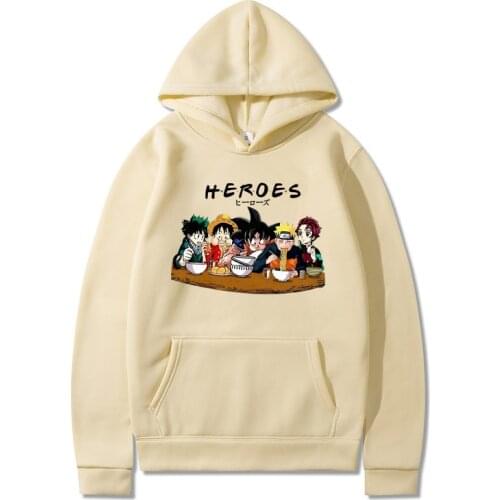 Anime heroes academy Hoodies Men Hip Hop Sweatshirts Streetwear Hoodies Popular Men Women Hooded Pullovers Harajuku Hoody