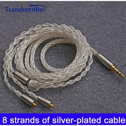 TD08 mmcx earphone cable 8 strands pure copper silver-plated Cable High-end mmcx headset upgrade line For Shure SE215 846 515
