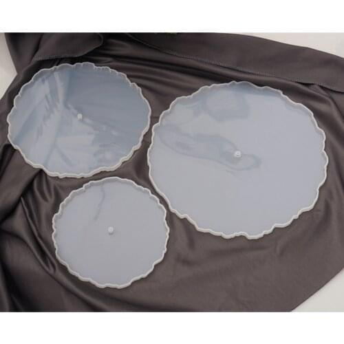 Three layer Irregular Fruit Disc Big Plate Resin Silicone Mold Oversized Tray Craft Mould NIN668