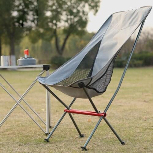 Outdoor Ultralight Portable Folding Chair Garden Swing Chair Heavy Duty 330lb Capacity Camping Folding Chair Beach Fishing Chair