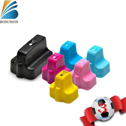 Bosumon Remanufactured Ink Cartridge for HP 177 xl compatible with Officejet D7300/D7100/C5100/8200/3100Printer With chip(a set)