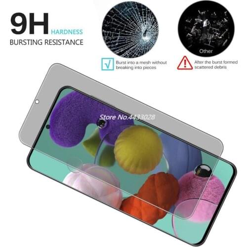 9H Privacy Tempered Glass For Samsung Galaxy A41 Screen Protector For Samsung A41 Anti Spy Anti Peening Protective Film Glass