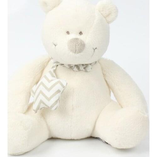 20CM Off-white Teddy Bear Stuffed Toys Plush Toy Dolls Cloth Dolls Wedding Celebration Decoration Birthday Christmas Gift