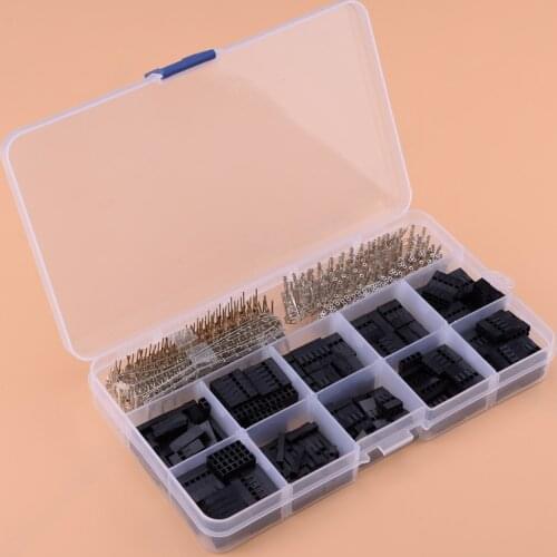 620pcs 0.1" Male Female Dupont Wire Jumper Kit Connector Header Housing Assortment M/F Crimp Pin For Arduino Raspberry