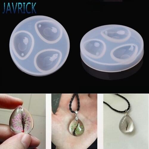 DIY Silicone Pendant Water Drop Gem Mold Resin Casing Craft Making Tool Jewelry F3MD