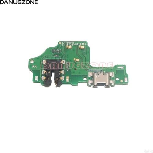 USB Charging Dock Port Plug Socket Connector Charge Board Flex Cable With Audio Headphone Jack For Huawei Enjoy 9 Plus / Y9 2019