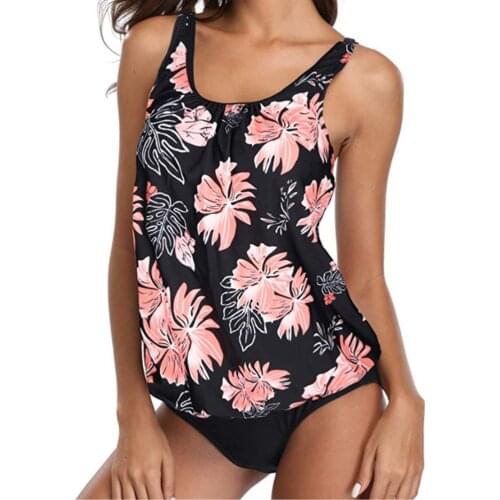 Swimwear Women Plus Size Tankini Sets Vintage Bikini 2020 Biquini Print Bathing Suit Female Monokini Swim Suit Beach Wear 3XL