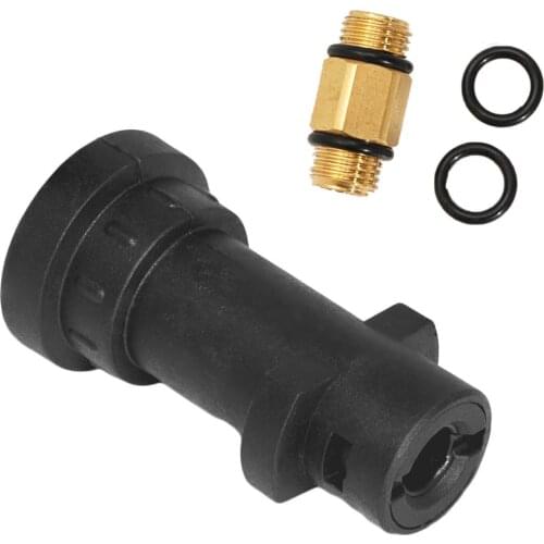 Brass Pressure Washer Adapter Connector Bayonet For Karcher K-Series 1/4 Brass BSP Thread Washer Connection 2 O Rings Tool Part
