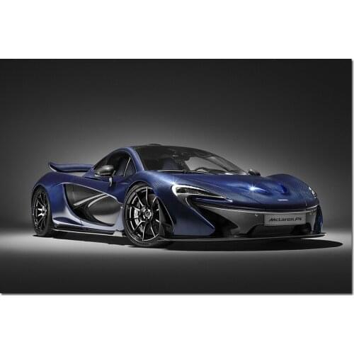 Mclaren P1 Supercar Posters Canvas Cloth Fabric Prints DIY Framed Paintings Wall Art Picture for Living Room