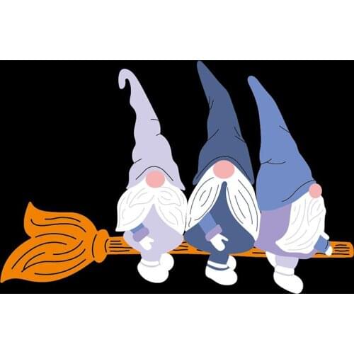 Halloween Gnome Metal Cutting Dies Stencil Template For DIY Scrapbooking Embossing Paper Cards Album Making Craft Dies Cut