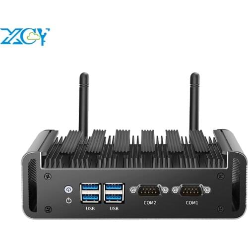 XCY Mini PC Intel Core i7 4500U i5 4200U i3 4010U DDR3L mSATA SSD 2x RS232 Dual NIC HDMI VGA 4xUSB3.0 WiFi Support Windows Linux