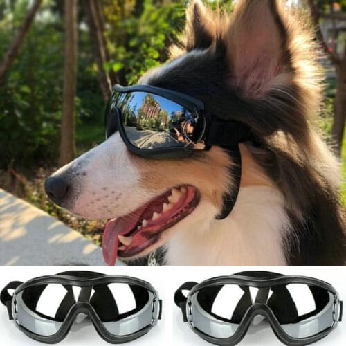 Fashion Dog Glasses Goggles UV Protection Eye Pet Adjustable Sunglasses for Medium Large Wear Dog Swimming Skating