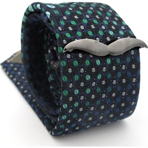 IGame Fashion Tie Clips Quality Brass Material Novel Gunblack Color Mustache Tie Bar For Men Free Shipping