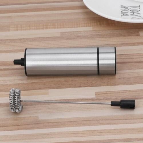 M7DF Powerful Electric Milk Frother With 2pcs Stainless Steel Spring Whisk Foam Maker