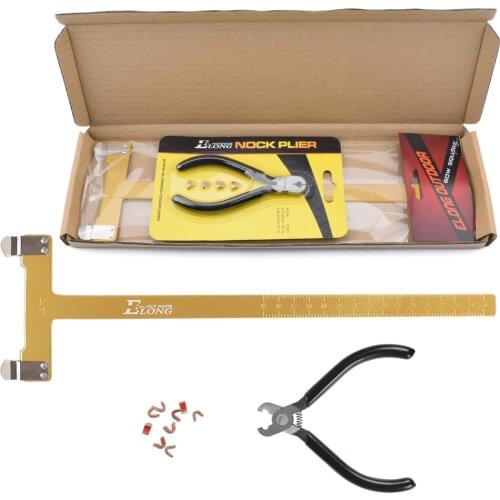 Knocking Point Plier Set Turning Kit + T Square Ruler Measure Tool Recurve Bow Archery Shooting Hunting Free Shipping