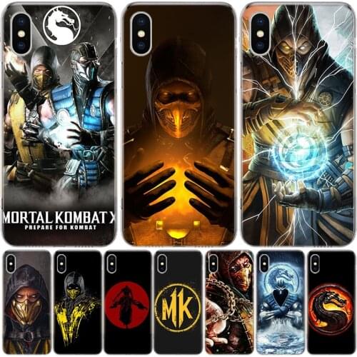Hot Mortal Kombat Phone Case For Iphone 11 12 Mini Pro XS Max XR X 8 7 6 6S Plus SE 2020 5 5S SE Cover Shell Coque