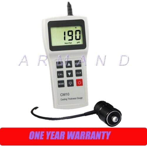 Portable Coating Thickness Gauge CM10FH 0-10000um Thickness Tester Magnetic induction