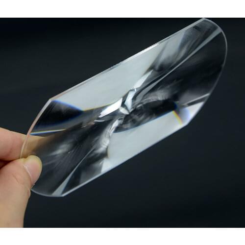 Rectangle Optical PMMA Plastic Solar Fresnel Lens Focal Length DIY Projector Plane Magnifier,Solar concentrator Lens 135x100mm