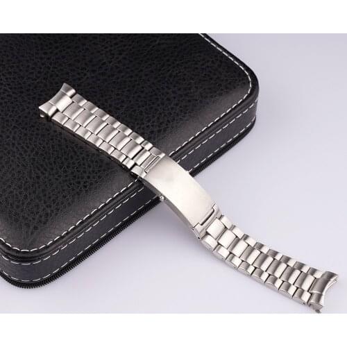 Rolamy 20 22mm 316L steel Replacement strap strap For Omega 300 600 Speedmaster 007 Cosmic Ocean strap With installation tools