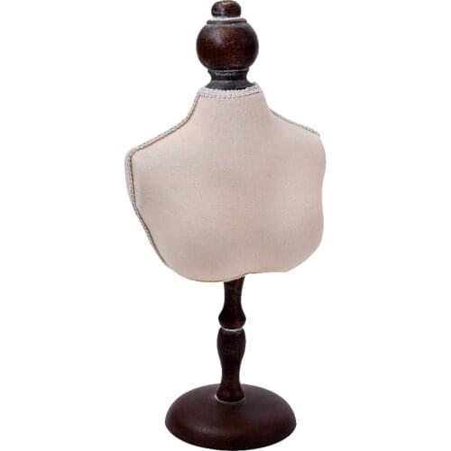 Retro Mannequin Bust Jewellery Necklace Pendant Neck Model Stand Holder for Home Shop Display