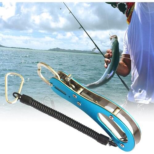Fishing Plier 304 Stainless Steel Fishing Lip Gripper Spinning Plier Clip Catcher Holder Controller Terminal Tackle Fishing Tool