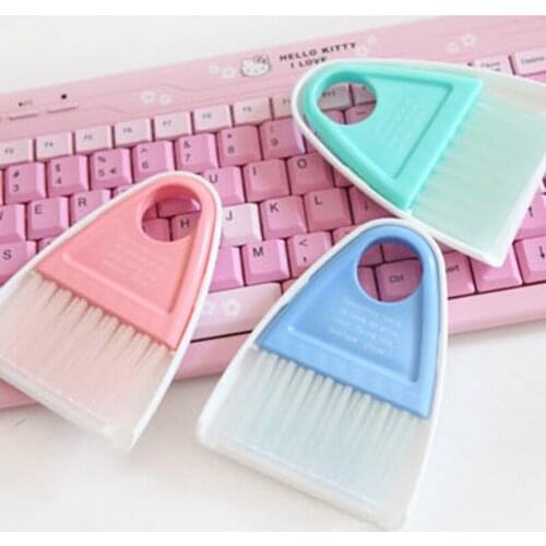2Pcs/set Mini Desktop gap Sweep Cleaning Brush Keyboard brush Small Broom and Dustpan Set Free shipping