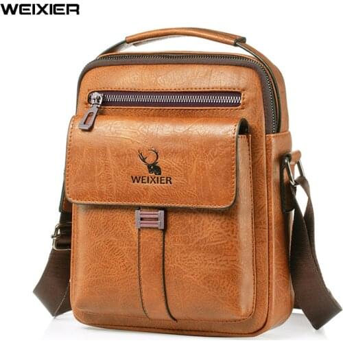 Casual Men Bag Men Shoulder Bags Quality Handbags Mens Large Capacity PU Bag For Man Messenger Crossbody Bags Zipper Tote Bag