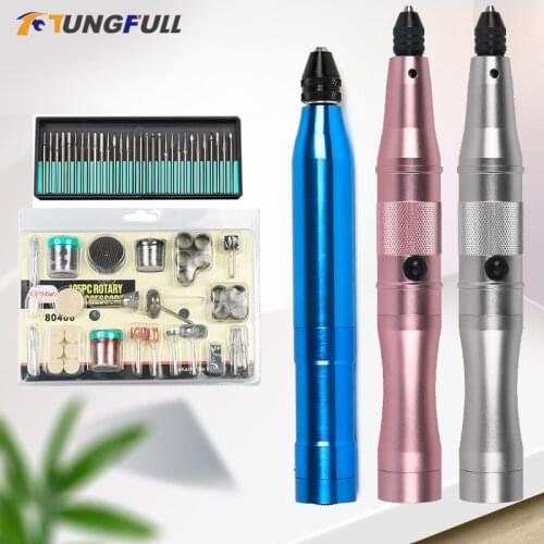TUNGFULL Engraving Drill Mini Hand Drill Home Diy Electric Drill Machine Electric Mini Drill Power Tool Cordless Drill Battery