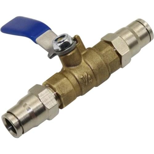 1 Set 3/8'' Slide lock quick connecting Brass shut off valve for mist cooling system Garden Irrigation water hose connector