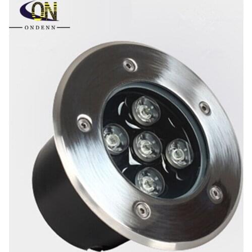 1PCS LED Underground light 5X2W Waterproof Floor Lamp Outdoor Ground Spot Landscape Garden Path Buried Yard 85-265V DC12V IP68