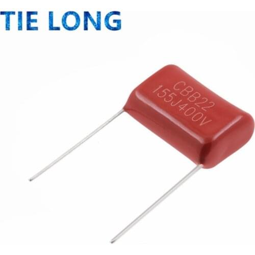 10PCS 400V155J 1.5UF Pitch 20MM 400V 155 1500nf CBB Polypropylene film capacitor
