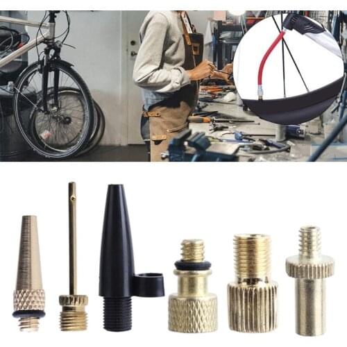 6 Pieces Brass Presta Schrader Adapter Tools, Bike Tire Adapters Presta Accessories Great performance G99D