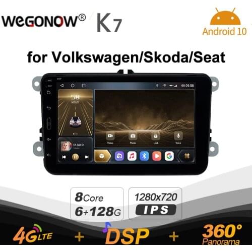 Ownice K7 Android 10.0 Car Multimedia Radio Universal 2 din for VW Skoda Video player 6G+128G Quick Charge Coaxial HDMI 4G LTE