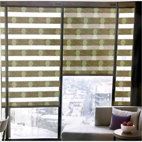FREE SHIPPING Popular zebra blinds double-layer roller Zebra blinds and zebra window blinds