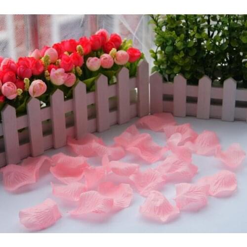 1000pcs/Set 5*5cm Artificial Flowers Silk Wedding Rose Petals Party Accessories Marriage bed decoration 7Z SH012-1000