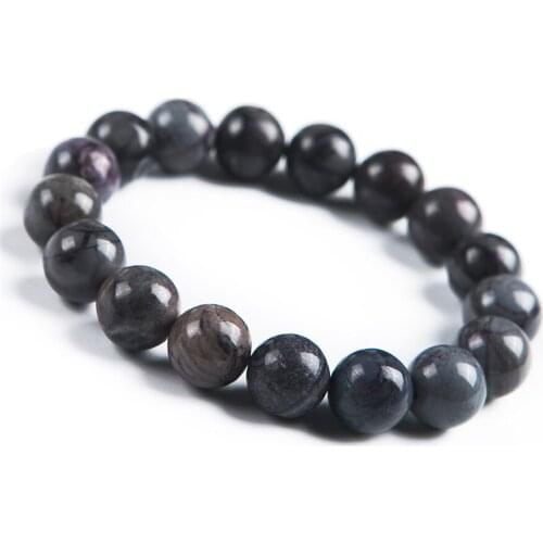 Precious Natural Sugilite Bracelet Healing Crystal Round Bead Stretch Natural Stone Bracelets For Women 12mm