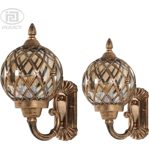 European Style Outdoor Wall Mounted Porch Lights Park Hotel Courtyard LED Lamp Waterproof