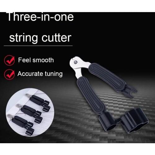 Guitar Picker Pick Nails Plucking Cone String Cutter Winder Multifunction Three In One Small Tools Accessories Professional New